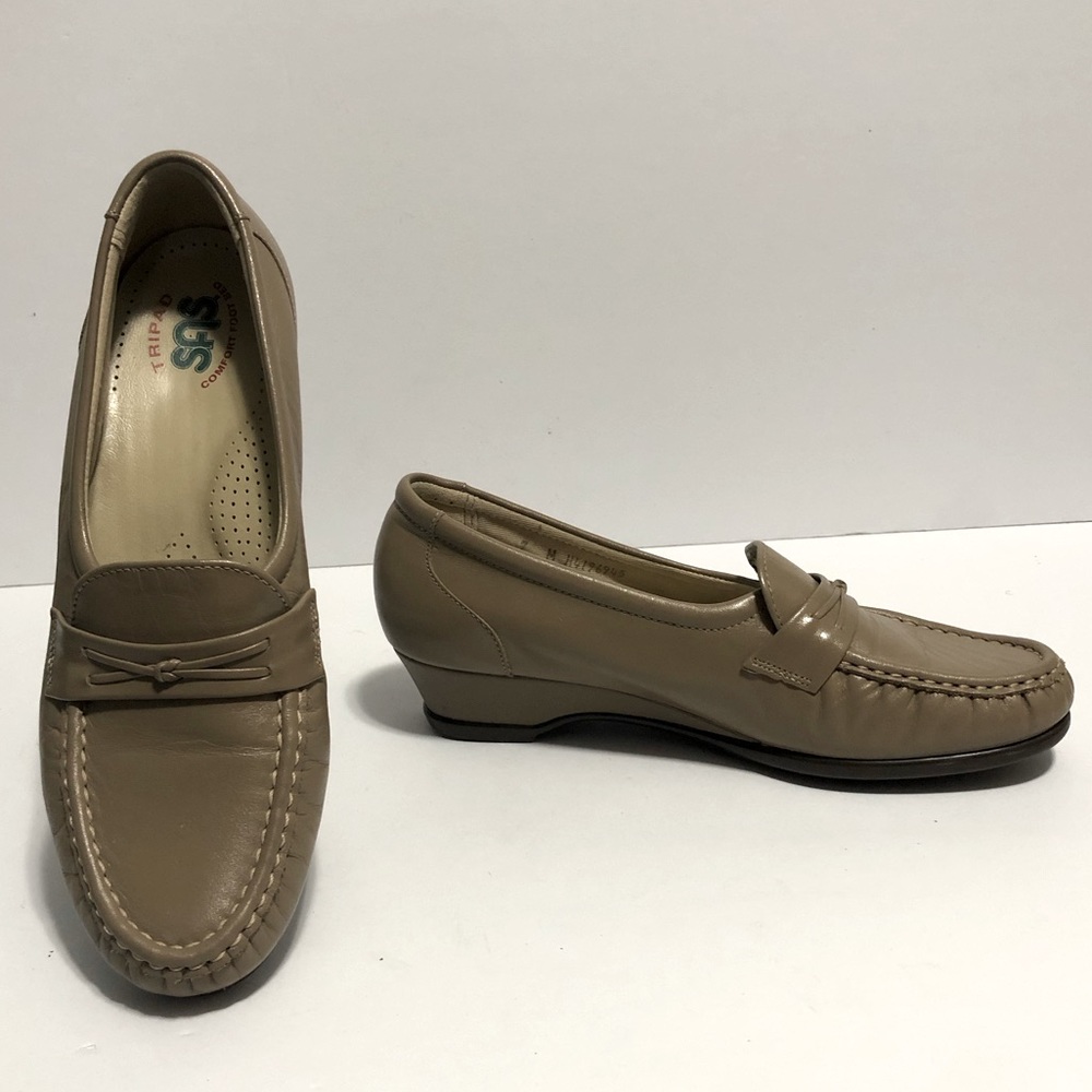 SAS Women's Brown Leather Loafers